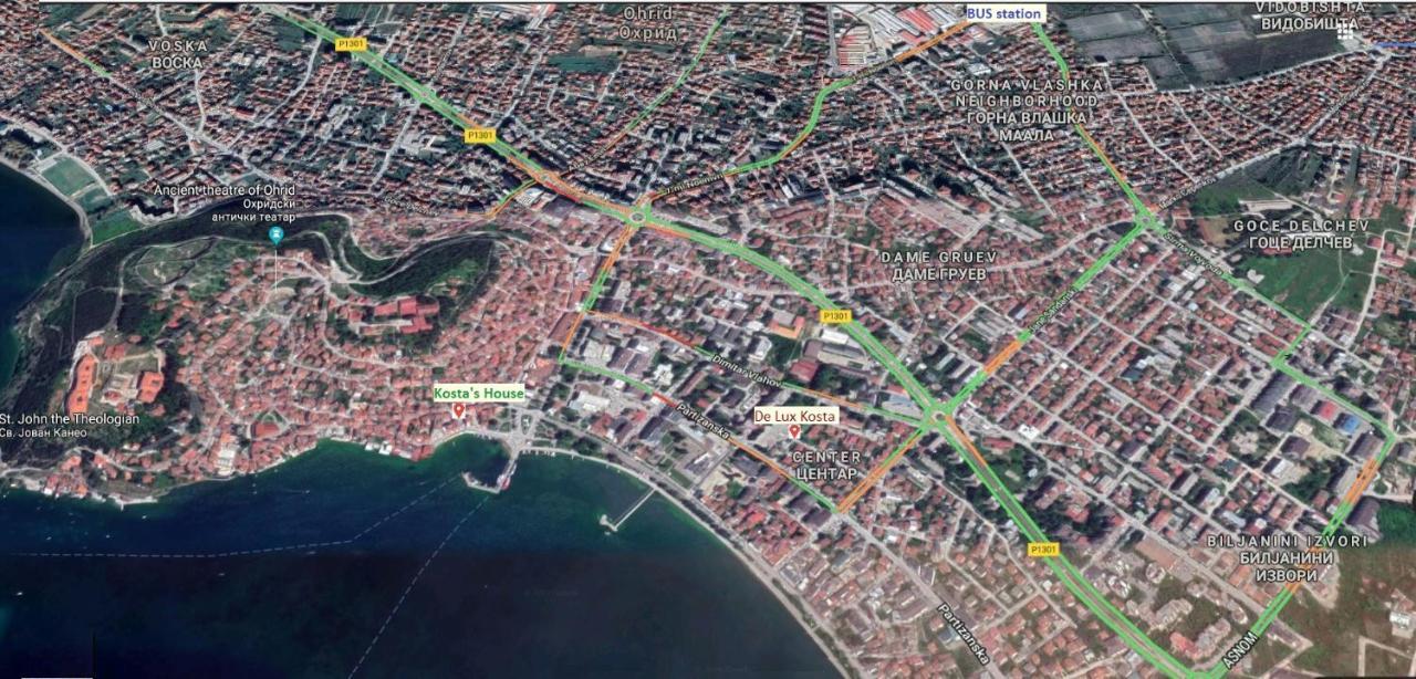 Vila Kosta City Center Port Ohrid Eksteriør bilde